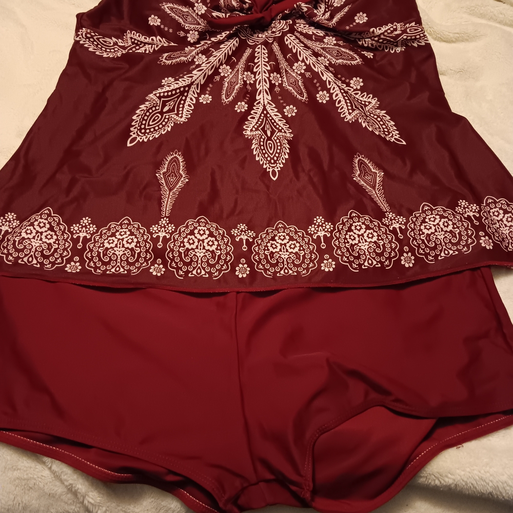 Nwot Elegant Burgundy Sleepwear Set